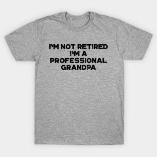 I'm Not Retired I'm A Professional Grandpa Funny Father's Day T-Shirt